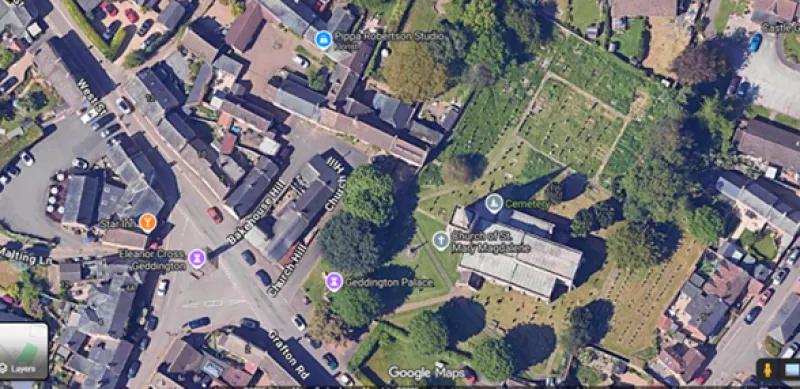 Geddington Church plan