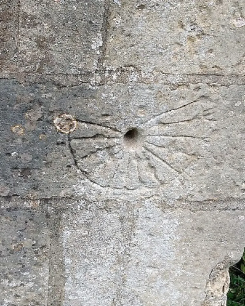 Saxon finger sundial